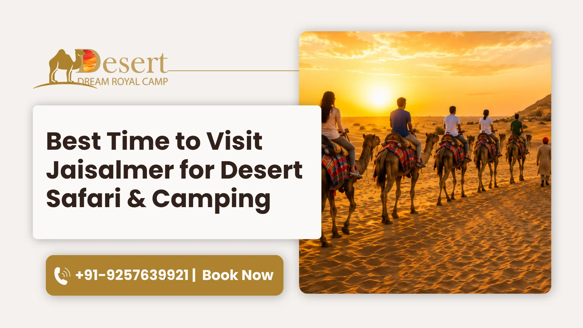 Best time to visit Jaisalmer for desert safari and camping