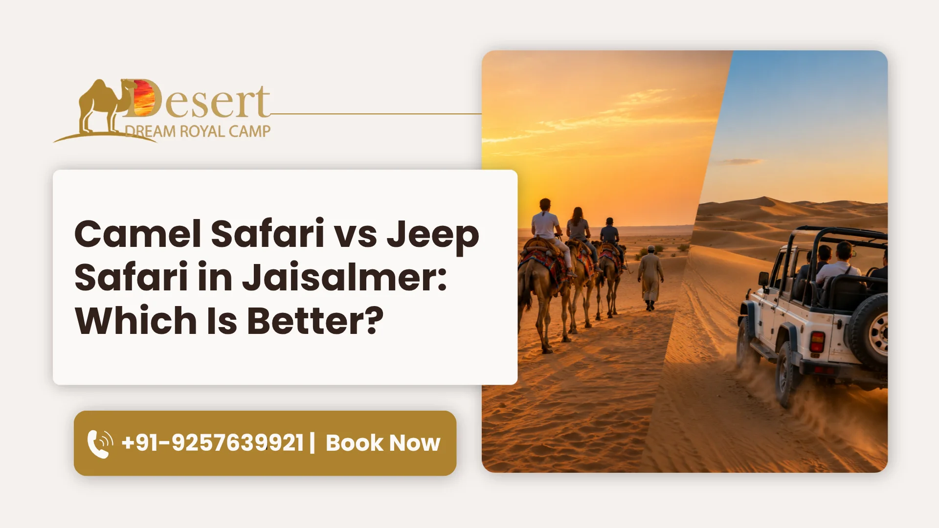 Camel Safari vs Jeep Safari in Jaisalmer
