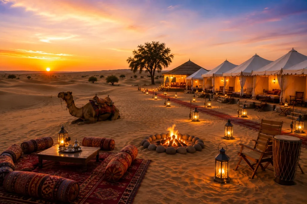 Sam Sand Dunes vs Khuri safari and camping cost in Jaisalmer