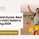 Sam Sand Dunes sunset safari with camel ride in Jaisalmer Rajasthan