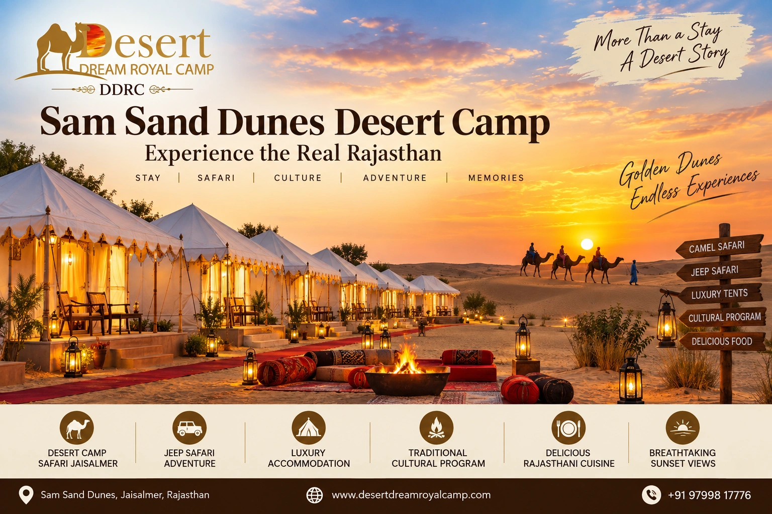 Sam Sand Dunes desert camp