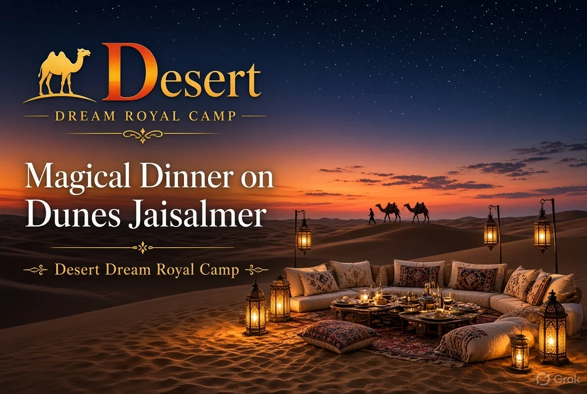 Magical dinner on dunes Jaisalmer